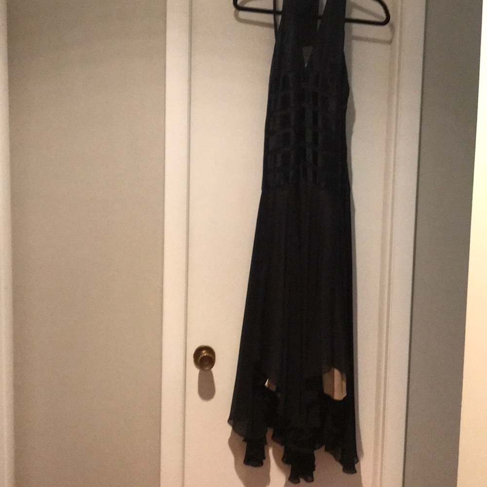 BCBG mid length black dress